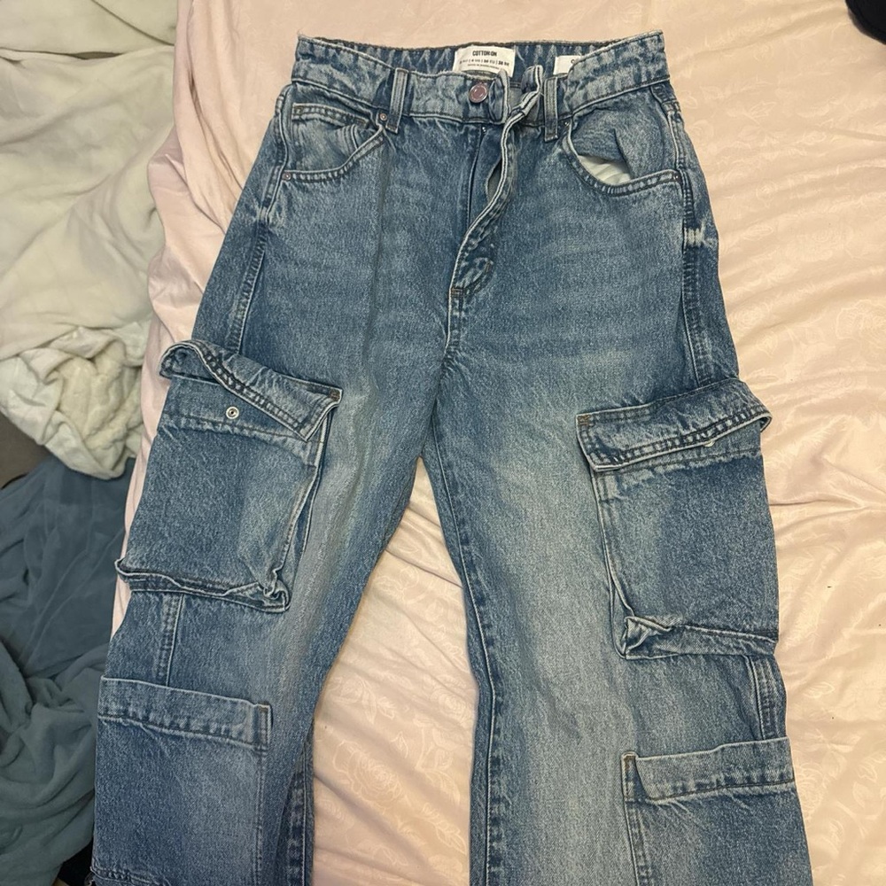 Cotton On Women's Blue Flare Jeans